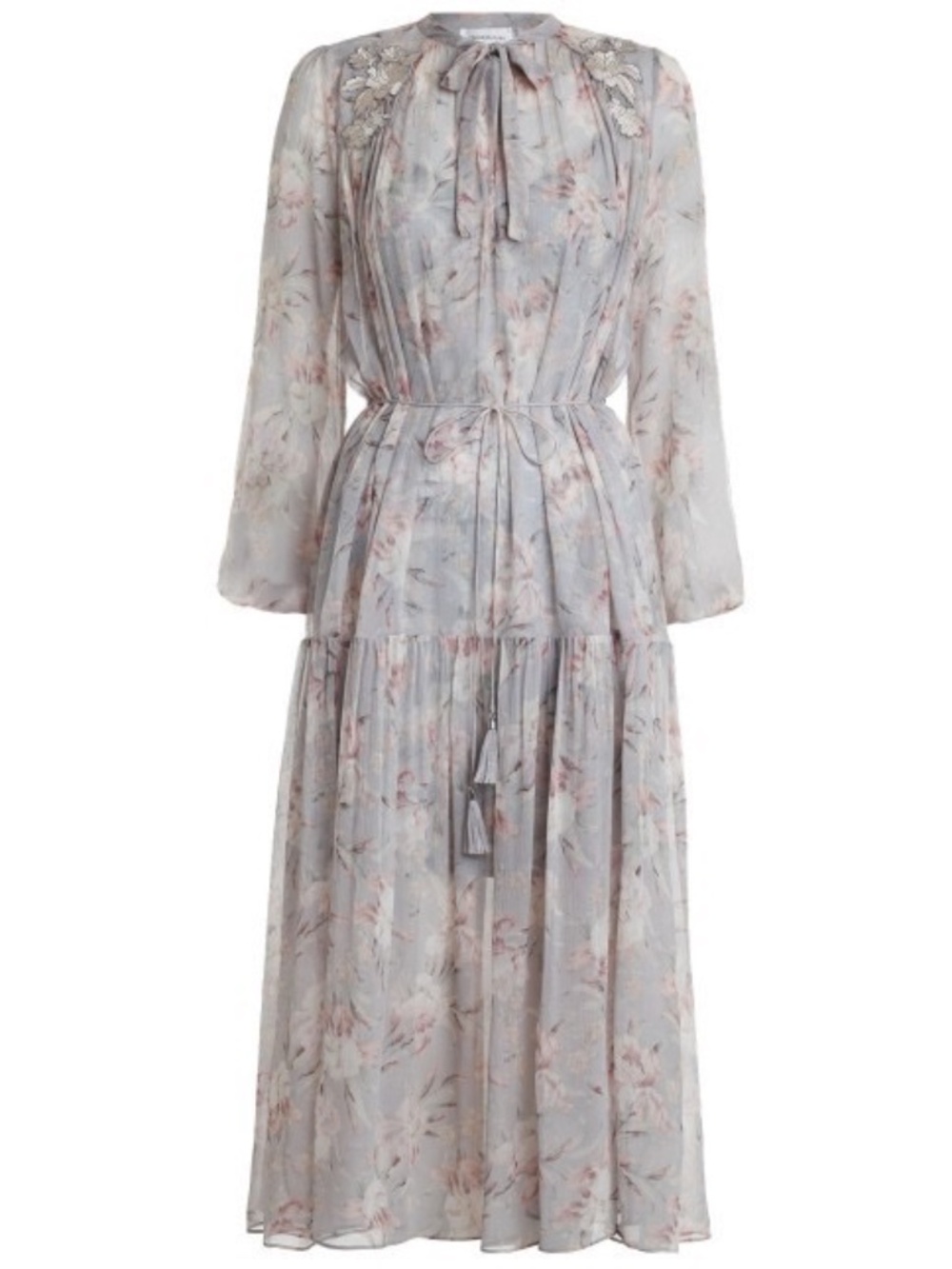 Authentic Zimmermann Stranded Garland Silk Dress size 3